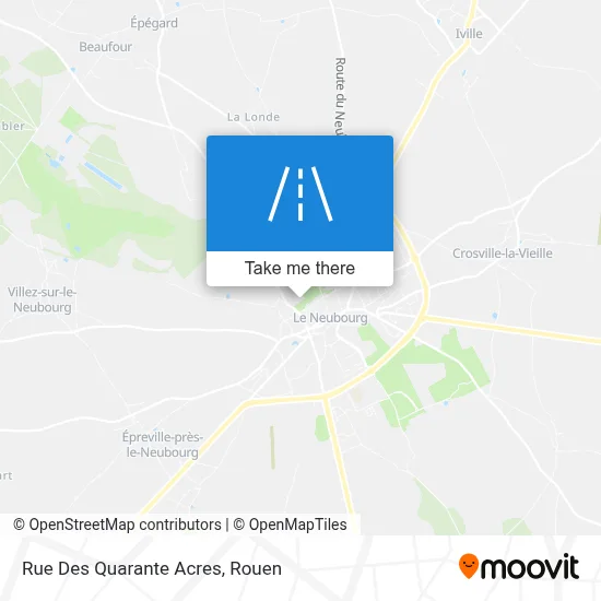Rue Des Quarante Acres map