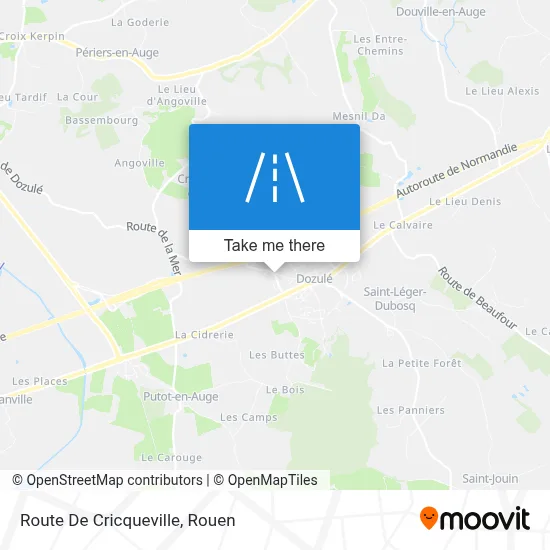 Route De Cricqueville map