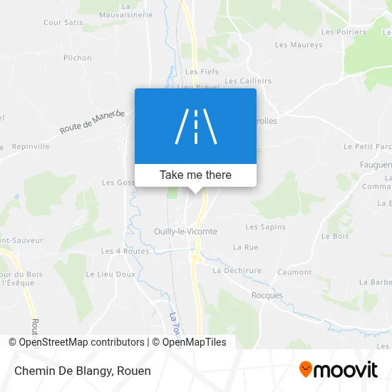 Mapa Chemin De Blangy