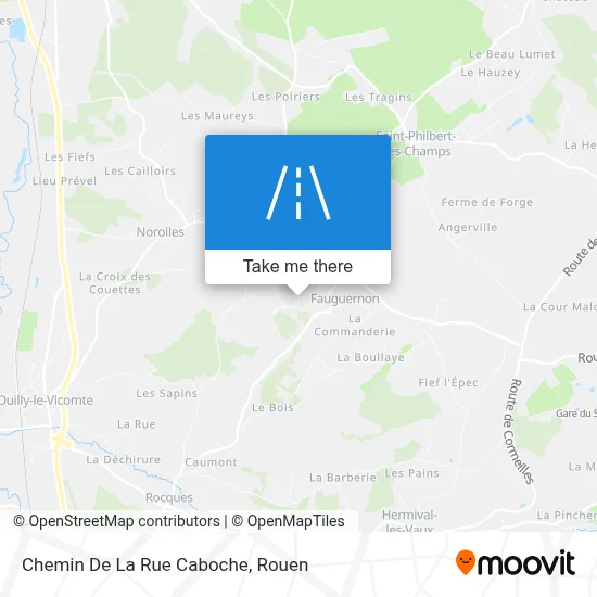 Chemin De La Rue Caboche map
