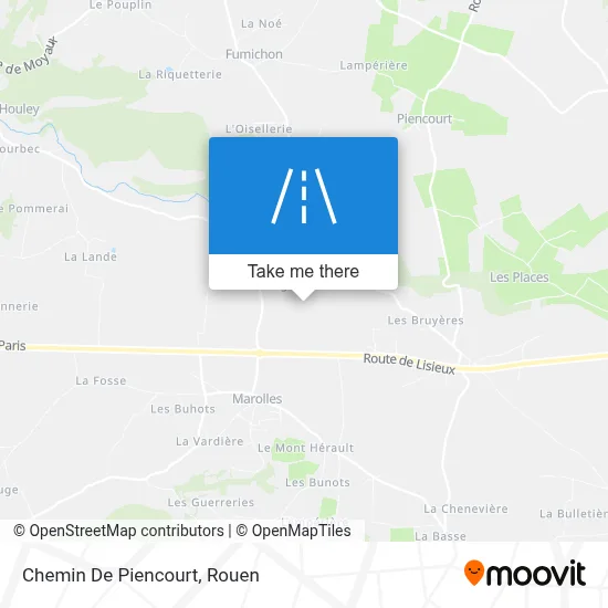 Chemin De Piencourt map