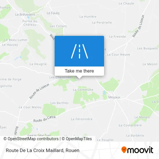 Route De La Croix Maillard map
