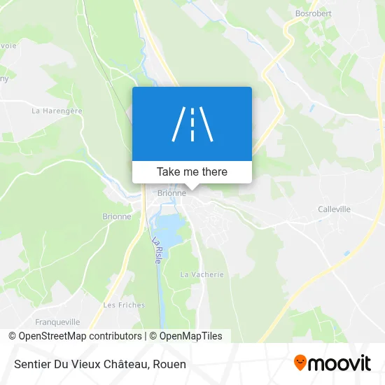 Sentier Du Vieux Château map