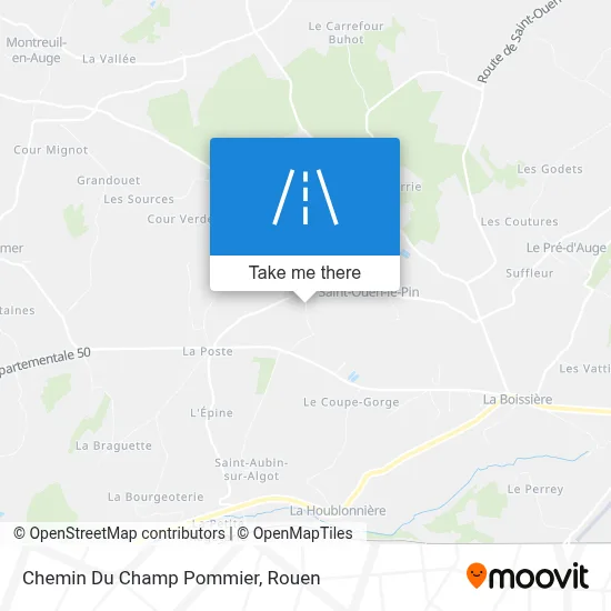 Chemin Du Champ Pommier map