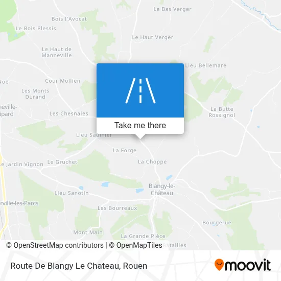 Route De Blangy Le Chateau map