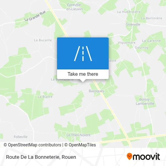 Route De La Bonneterie map