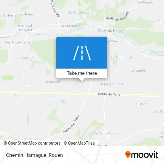 Mapa Chemin Hamague