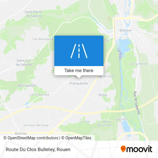 Route Du Clos Bulletey map