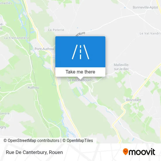 Rue De Canterbury map