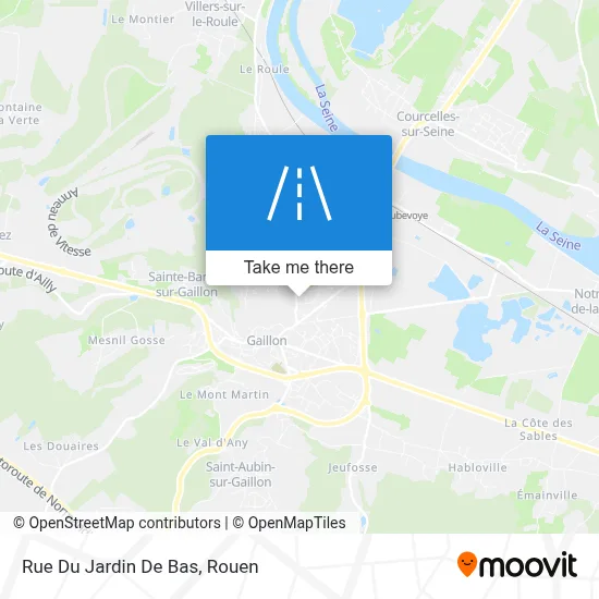Mapa Rue Du Jardin De Bas