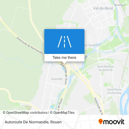 Autoroute De Normandie map