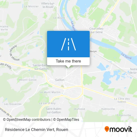 Résidence Le Chemin Vert map