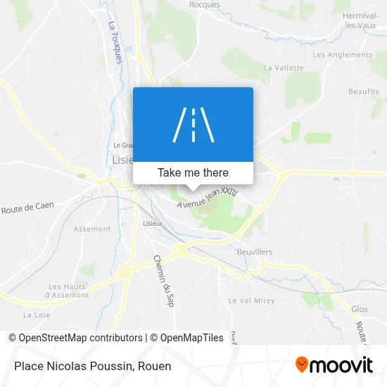 Place Nicolas Poussin map