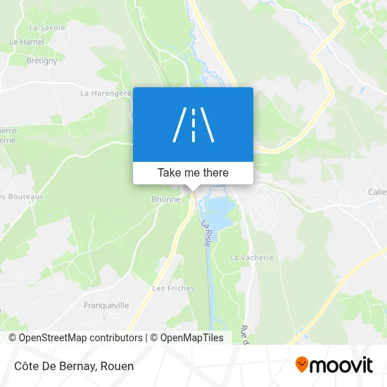 Côte De Bernay map