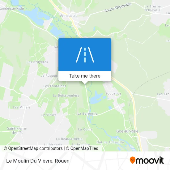 Le Moulin Du Vièvre map