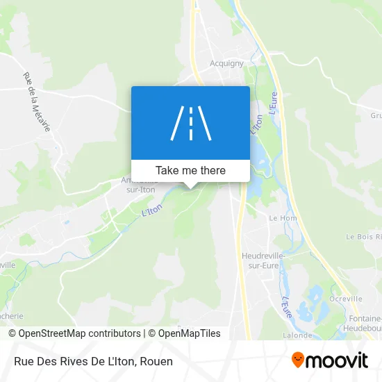 Rue Des Rives De L'Iton map