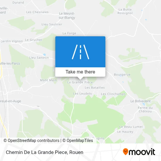 Chemin De La Grande Piece map