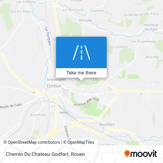Mapa Chemin Du Chateau Godfart