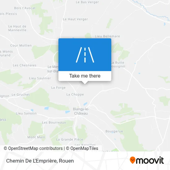 Chemin De L'Emprière map
