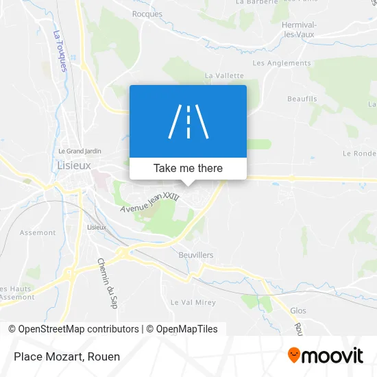 Place Mozart map