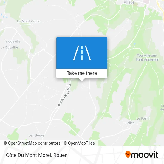 Côte Du Mont Morel map