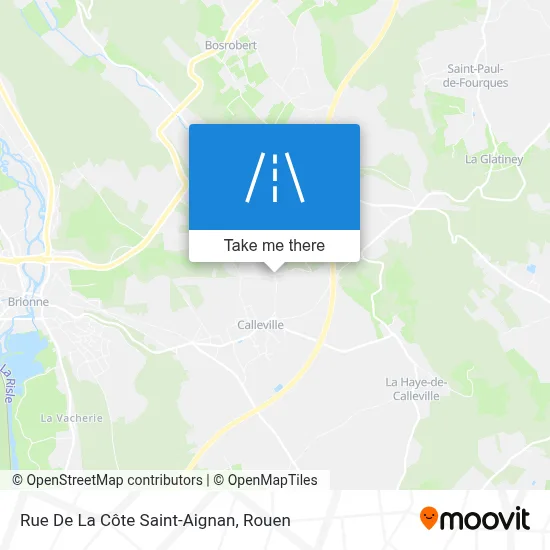 Rue De La Côte Saint-Aignan map