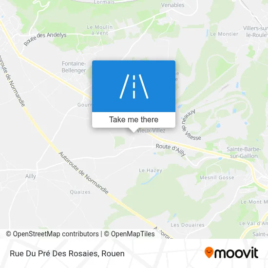 Rue Du Pré Des Rosaies map