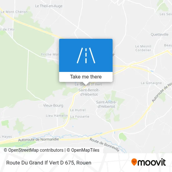 Route Du Grand If Vert D 675 map