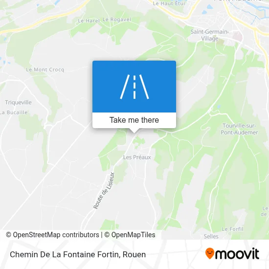 Chemin De La Fontaine Fortin map