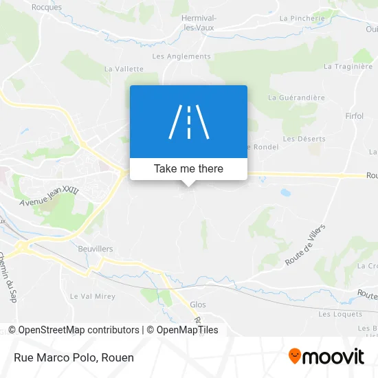 Mapa Rue Marco Polo