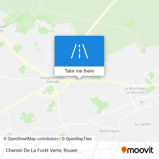 Chemin De La Forêt Verte map