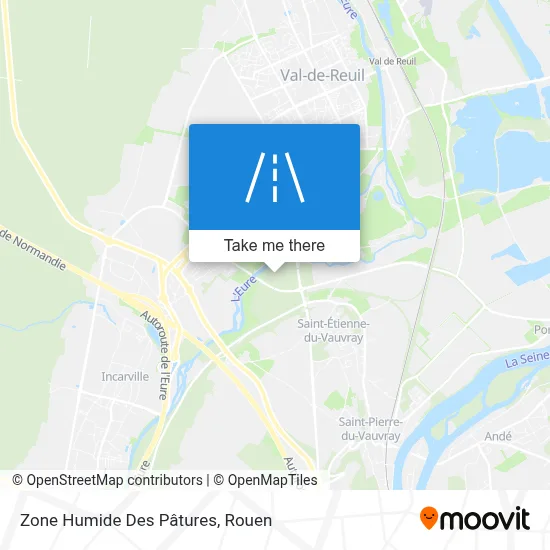 Zone Humide Des Pâtures map