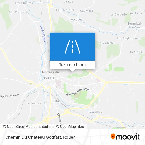 Chemin Du Château Godfart map