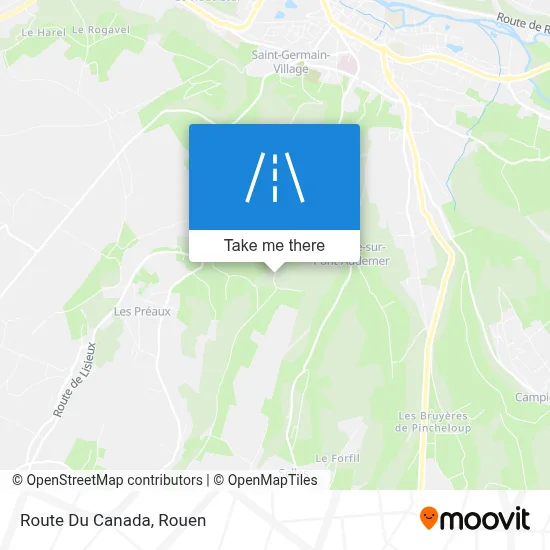 Route Du Canada map