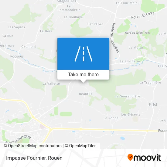 Impasse Fournier map