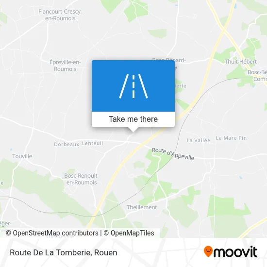 Route De La Tomberie map