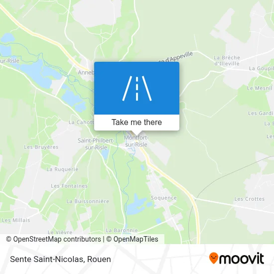 Sente Saint-Nicolas map