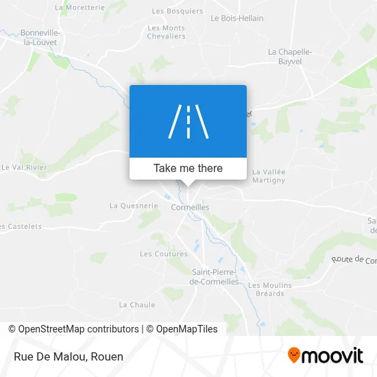 Rue De Malou map