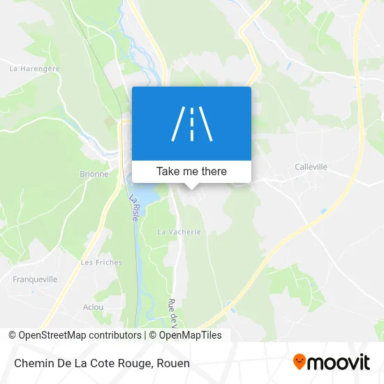 Chemin De La Cote Rouge map