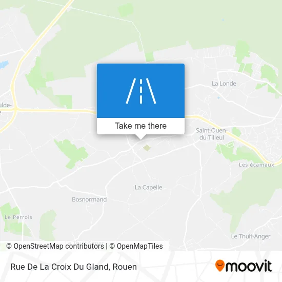 Mapa Rue De La Croix Du Gland