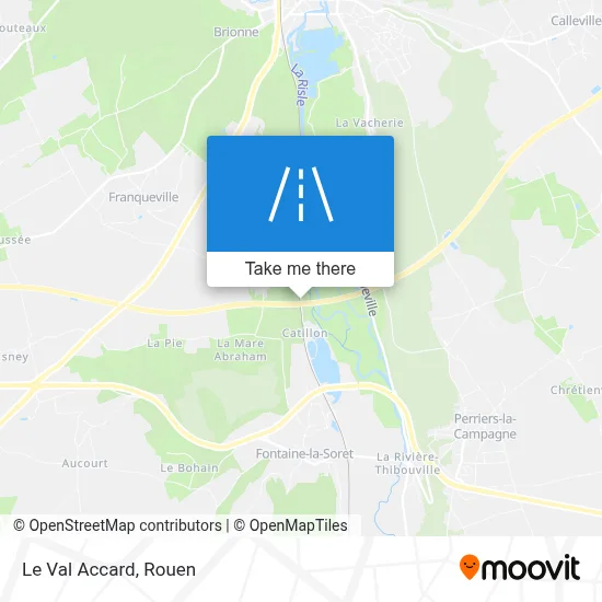 Le Val Accard map