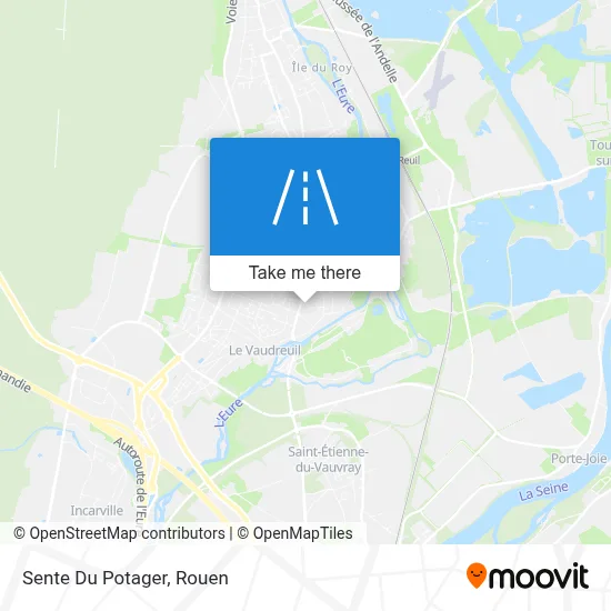 Sente Du Potager map