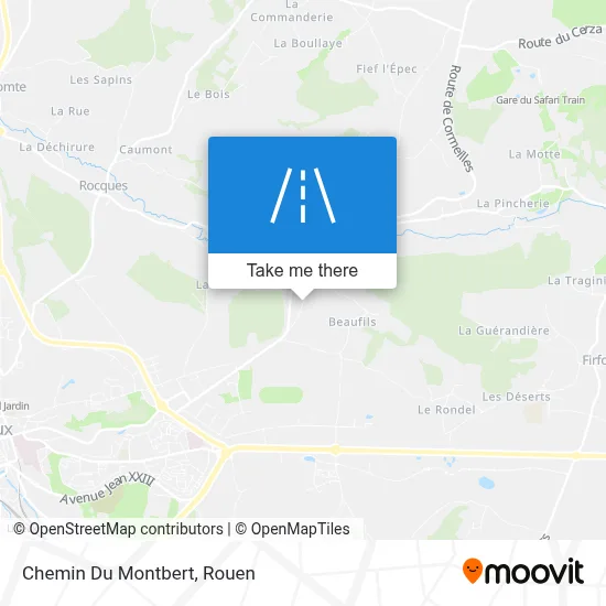 Mapa Chemin Du Montbert