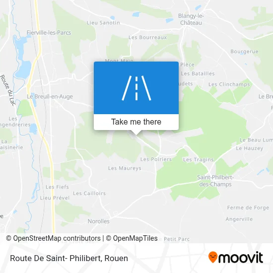 Route De Saint- Philibert map