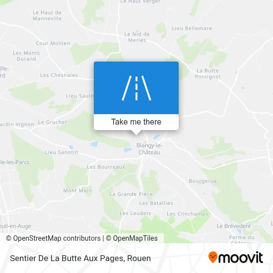 Sentier De La Butte Aux Pages map