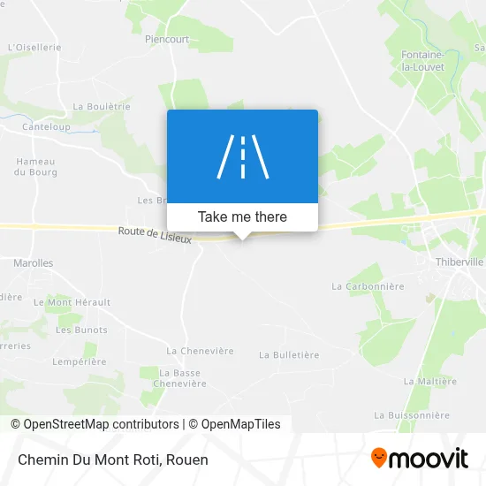 Mapa Chemin Du Mont Roti