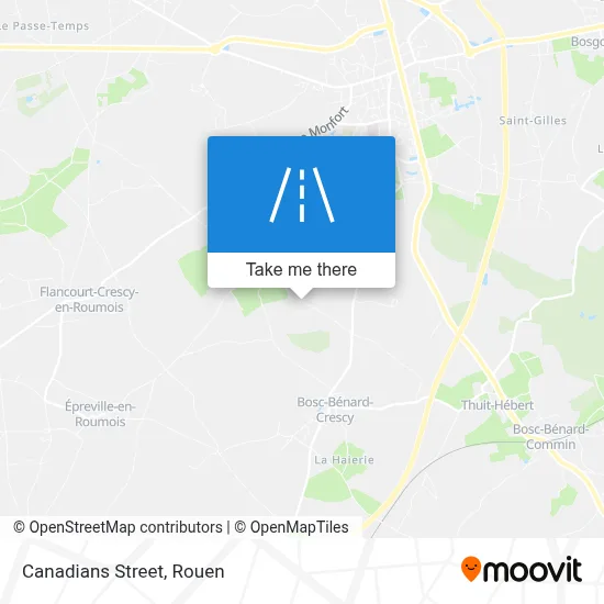 Rue Des Canadiens map