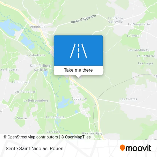 Sente Saint Nicolas map