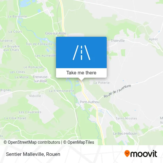 Sentier Malleville map