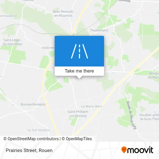 Mapa Rue Des Prairies